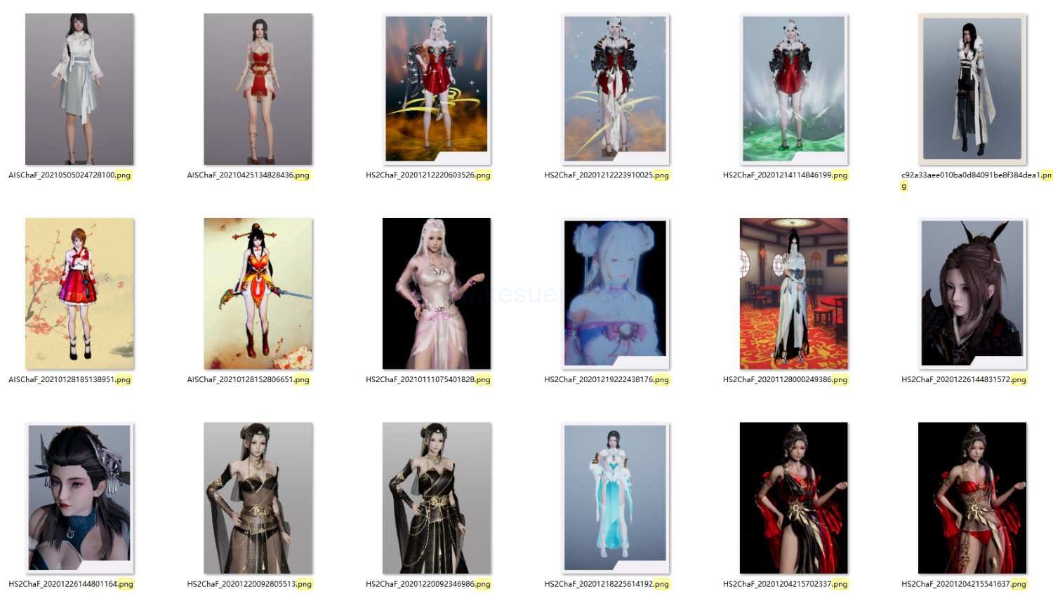 图片[3]-HS人物卡 古风美女系列合集-03【100张】-VAM®克苏恩资源社区