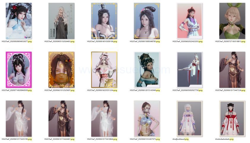 图片[5]-HS人物卡 古风美女系列合集-03【100张】-VAM®克苏恩资源社区