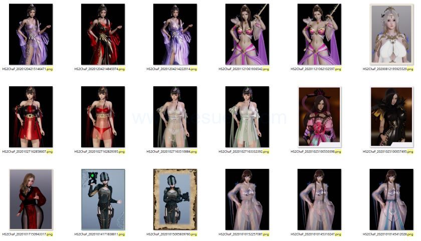 图片[4]-HS人物卡 古风美女系列合集-03【100张】-VAM®克苏恩资源社区