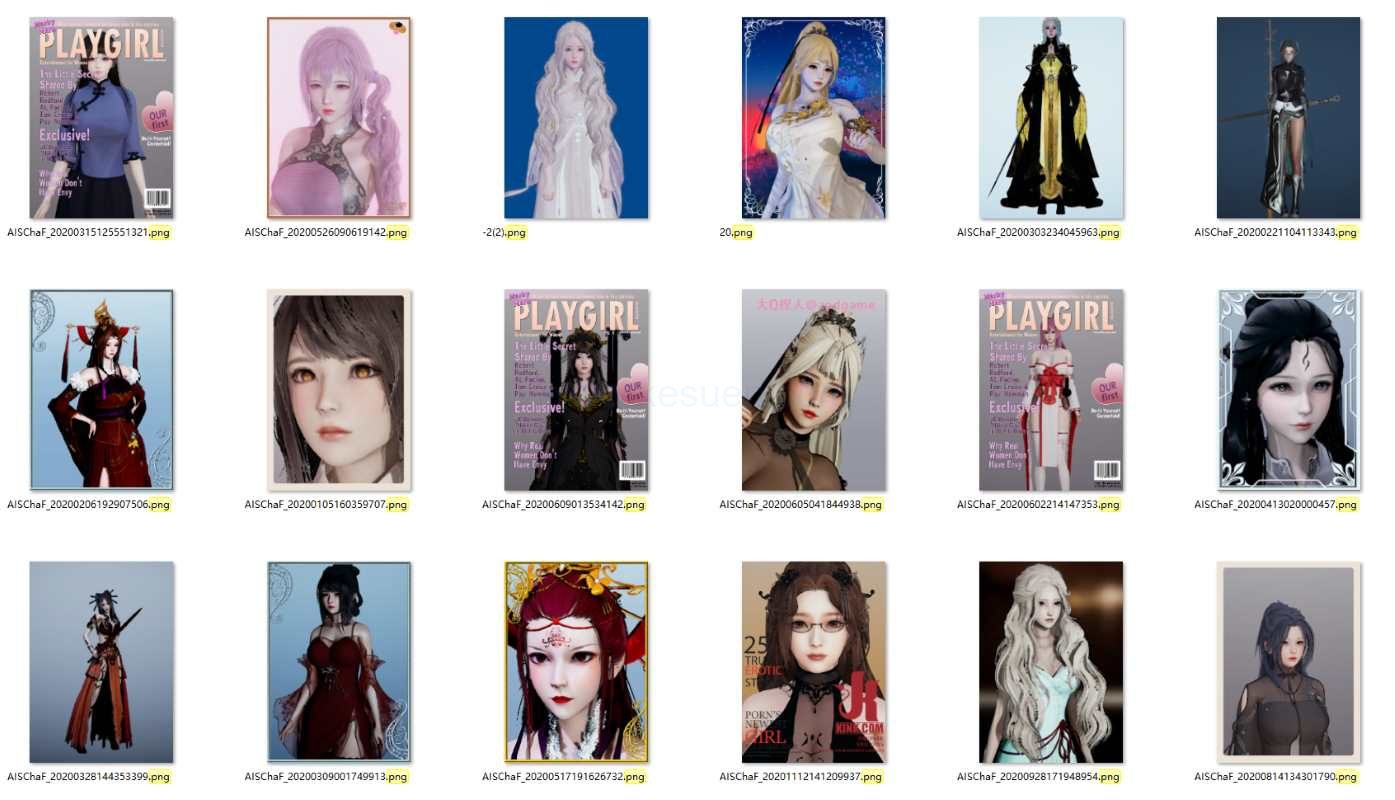 HS人物卡 古风美女系列合集-04【100张】-VAM®克苏恩资源社区