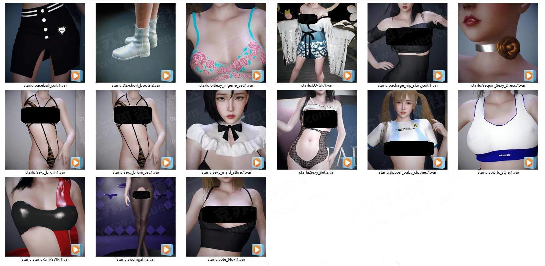 starlu星露2023年5-6月服饰合集-VAM®克苏恩资源社区
