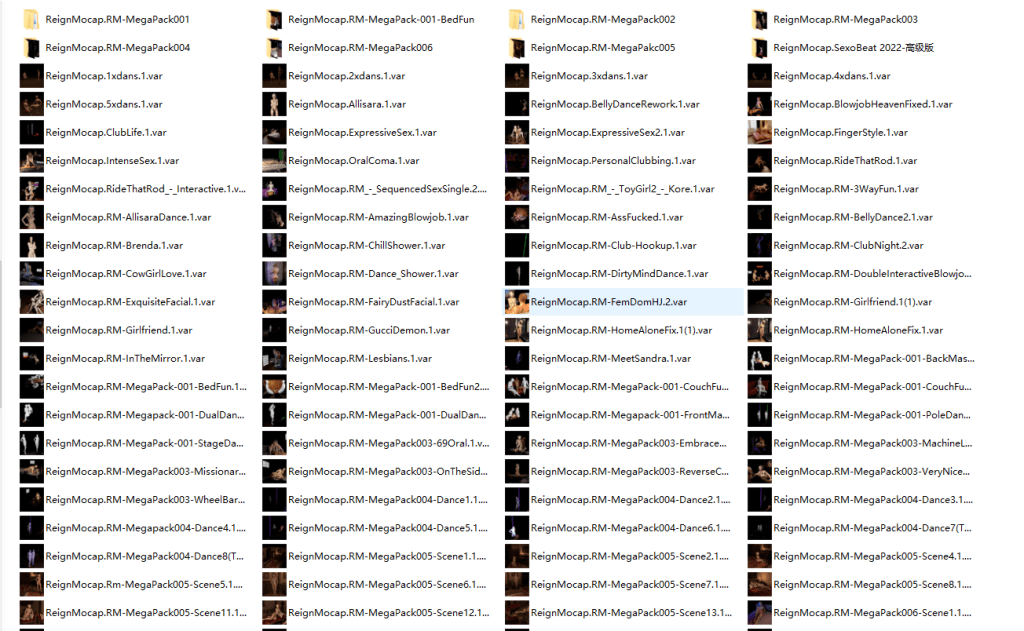 【大神】ReignMocap场景合集【2022】 A