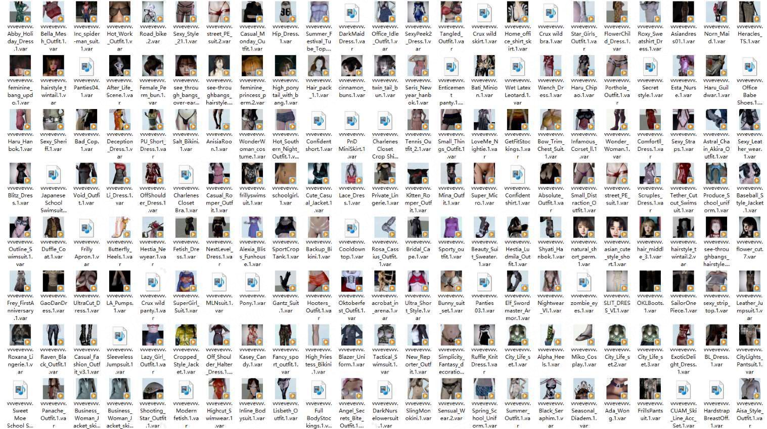 vvvevevvv服饰合集【更新2023.3月-7月24日】-VAM®克苏恩资源社区