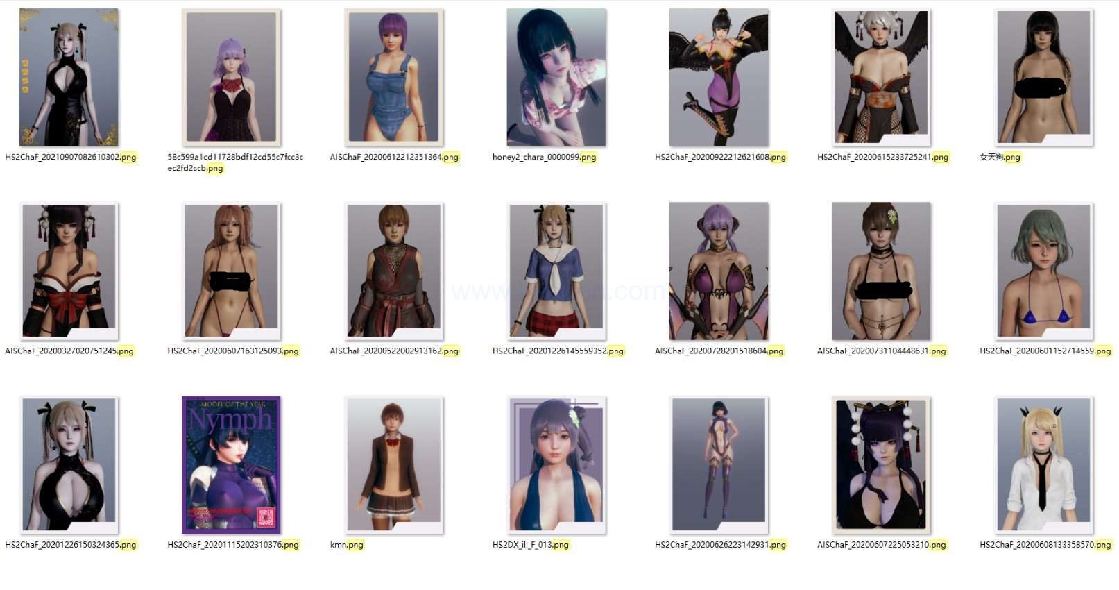 HS人物卡 死或生5和其他小类游戏卡合集【45张】-VAM®克苏恩资源社区