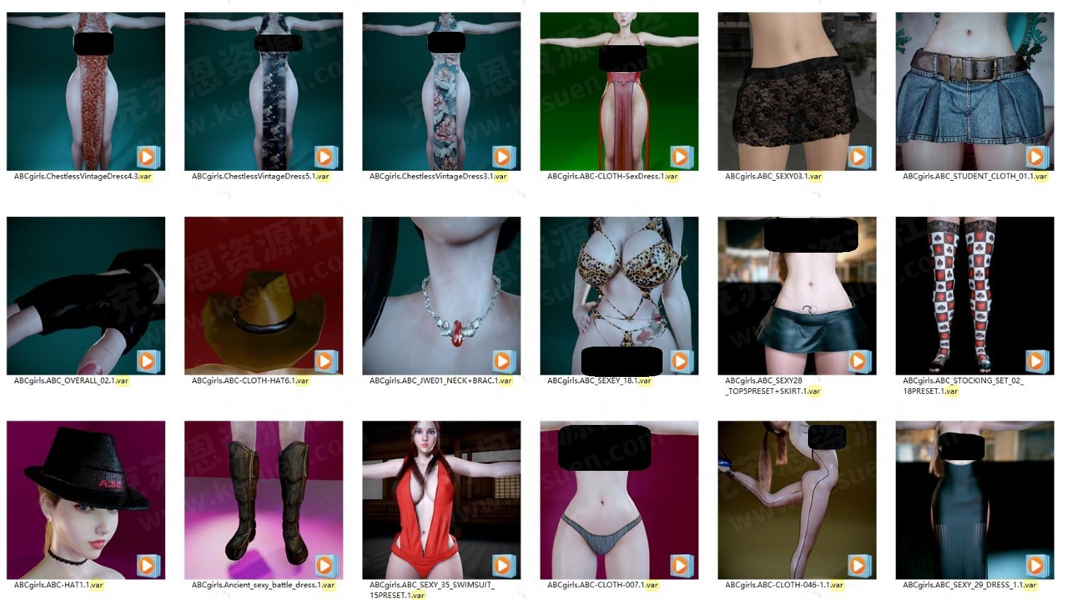 图片[2]-ABCgirl服饰合集【更新至2023.7】-VAM®克苏恩资源社区