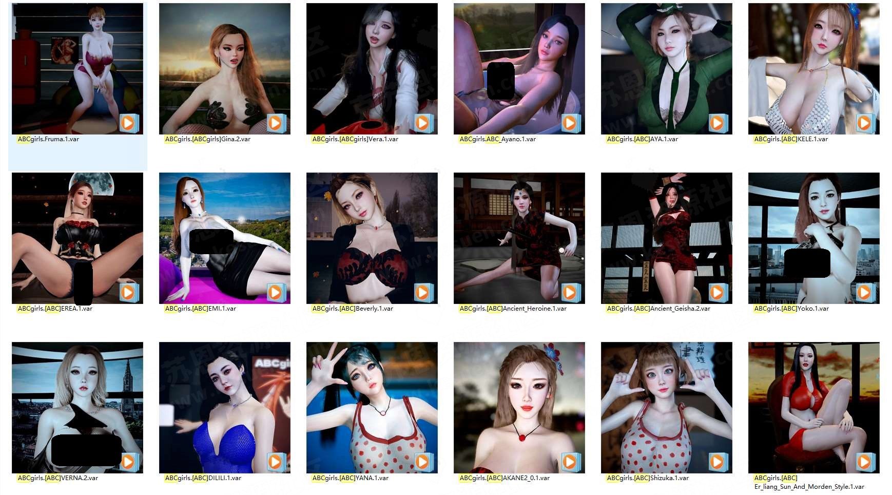 ABCgirl人物合集【更新至2023.7】-VAM®克苏恩资源社区