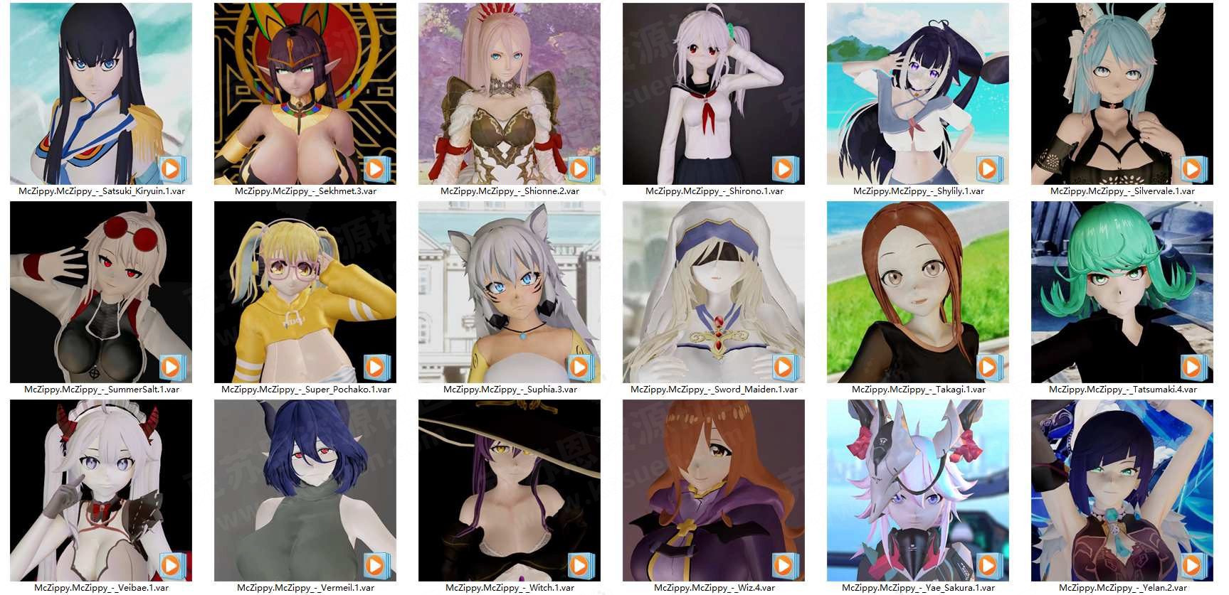 McZippy人物合集【更新至2023.10】-VAM®克苏恩资源社区