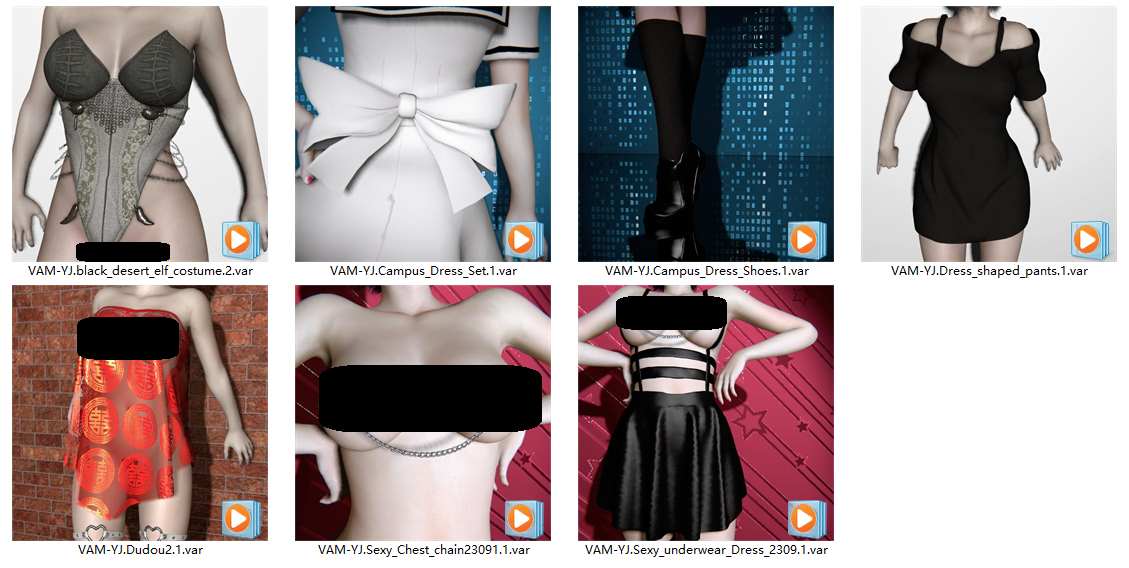 YJ服饰合集【2023.9月更新资源】-VAM®克苏恩资源社区