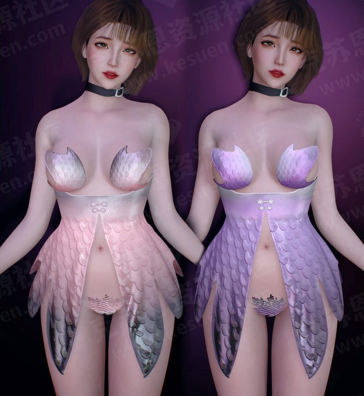 服饰starlu.short_fishtail_skirt_suit.1-VAM®克苏恩资源社区