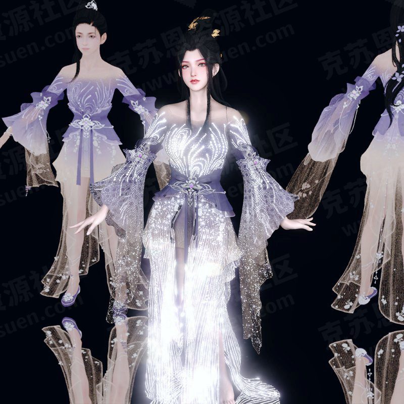 服饰Qing.沐紫流光&rgb-VAM®克苏恩资源社区