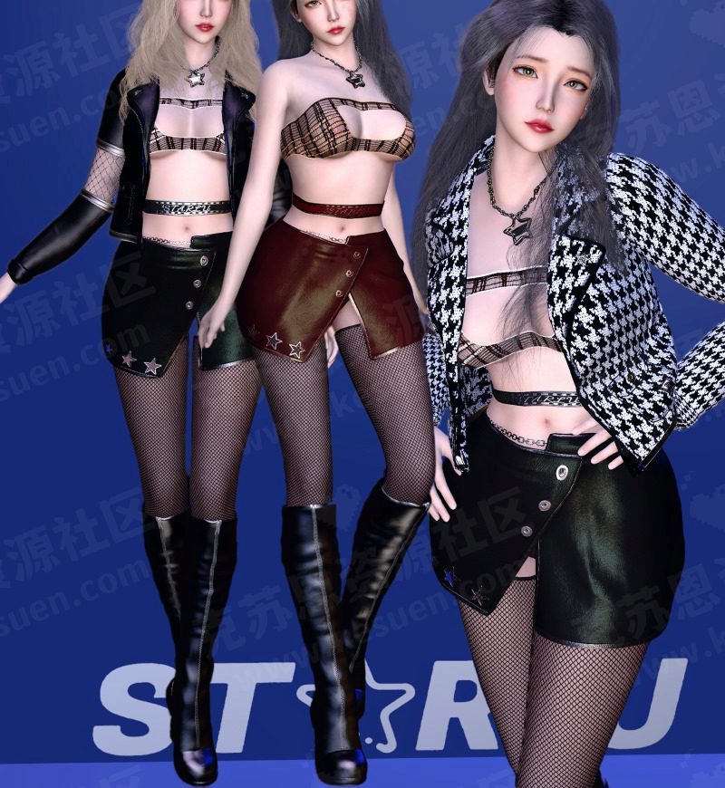 服饰starlu.Modern_Chic_Style-VAM®克苏恩资源社区