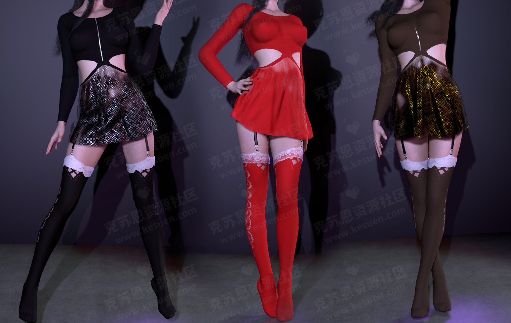 【服饰】VAMYJ.sheer_cutdress-VAM®克苏恩资源社区